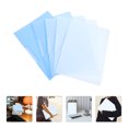 thumbnail image 4 of KAKOWELY 5pcs A4 Rotating Side Open Buckle File Folder Clipboard Heavy Duty Document Organizer with Snap Button Plastic Blue Project Folders Clear Pockets for School Home Office Travel, 4 of 5