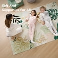 thumbnail image 7 of Joyfy 3x5 Area Rugs for Bedroom Washable Non-Slip, Small Rug with Rubber Backing, Art Flora Carpet for Bedside, Living Room, Dorm, Kitchen (Green), 7 of 7
