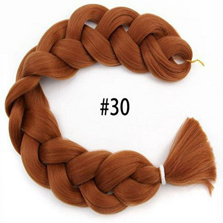 Super Braid Advanced Kanekalon Fibers Bulk Hair Easy to Grab Braid Twist,  Pack of 2, Color #30 