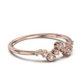 thumbnail image 3 of 0.27ct Round Diamond Moissanite 10K Rose GoldWedding Band, 3 of 4