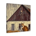 thumbnail image 2 of Barn Cat Lazing About - Canvas, 2 of 10