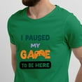 thumbnail image 2 of Greenyef Graphics I Paused My Game to Be Here Video Gamer Gift for Men Teenagers Gaming Funny Graphic T-Shirt Style-48 (Antique Irish, X-Large), 2 of 6
