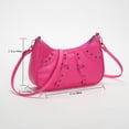 thumbnail image 2 of Bolsa de mano para mujer a la moda con remaches geniales para regalo (rosa roja) Ndcxsfigh Para Estrenar, 2 of 8