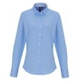 thumbnail image 1 of Premier Womens Cotton Rich Oxford Stripe Blouse, 1 of 4