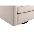 thumbnail image 5 of Wovenbyrd Caitlyn Classic Barrel Swivel Chair, Wood and Metal Frame - Cream, 5 of 9