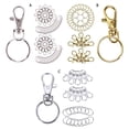 thumbnail image 3 of Bewildely 25 piezas Llaveros Accesorio de bricolaje Resistencia a la corrosión con artesanía fina Almacenamiento y organización del hogar oro Bewildely HA061301-02, 3 of 6
