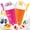Pink+Orange, variant on Slushie Cup, 2 Pack Slushy Maker Cup, Frozen Magic Squeeze Cups for Juice Milk Yogurt Ice Cream Make, DIY Cooling Cup with Lid & Straw Cool Stuff Things for Kids Friends Family（Pink+Orange）
