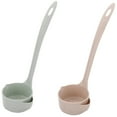 thumbnail image 2 of Oil Filter Spoon Portable Long Handle Soup Spoon Colander Oil Skimmer Ladle, 2 of 10