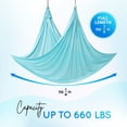 thumbnail image 3 of Hamaca de Yoga Aéreo Yes4All Tejido Suave Tricot Color Azul Cristal Marino, 3 of 8