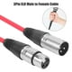 thumbnail image 5 of Cable XLR de 3 pines de 1 m macho a hembra cable de micrófono blindado (rojo) WDOplteas  Para estrenar, 5 of 9