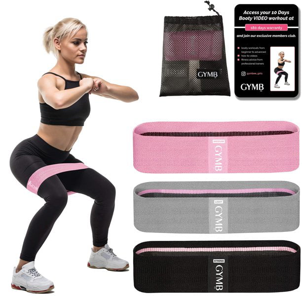 1x Resistance Bands Set HIP CIRCLE Glute Non Slip Fabric Squat Gym Exercise Loop 