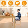 thumbnail image 4 of Dznils Toddler Booster Seat for Dining Table, with Safety Buckles, Non-Slip Bottom, Blue Elephant, 4 of 14