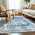thumbnail image 4 of Delara 3'x5' Machine Washable Area Rug, Soft & Durable, Non-Slip, Stain Resistant, Azure Haven, for Bedroom, Living & Dining Room, 4 of 8
