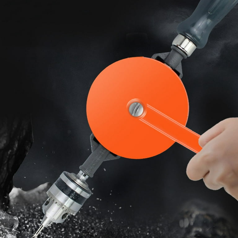 Hand Drill Sophisticated Easy Operation Double Gear Drive Manual Drilling  Chuck for Woodworking 