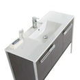 thumbnail image 3 of Fine Fixtures Oakville 48 in. W x 18 in. D x 33 in. H Bathroom Vanity in Black Coal Oak with White Ceramic Sink - Chrome hardware, 3 of 7
