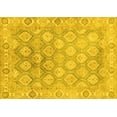 thumbnail image 1 of Ahgly Company Machine Washable Indoor Rectangle Oriental Yellow Traditional Area Rugs, 5' x 8', 1 of 4
