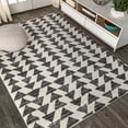 thumbnail image 5 of JONATHAN Y MOROCCAN HYPE 9 x 12 Area Rug, Aisha Moroccan Triangle Geometric - Cream/Black, MOH206A-9, 5 of 11