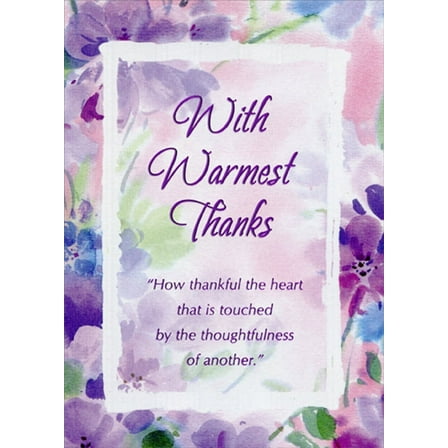 Designer Greetings How Thankful the Heart Thank You Card