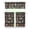 Gothic, variant on Gothic Moon & Star Kitchen Curtains Set of 3 - Dark Celestial Tier Curtains with Valance for Steampunk Farmhouse Windows