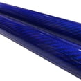 thumbnail image 4 of 1 Blue - Carbon Fiber-Kevlar Tube - 16mm x 14mm x 500mm - 3K Roll Wrapped 100% Carbon Fiber Tube Glossy Surface 1 Tube, 4 of 6