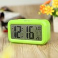thumbnail image 2 of Repitiendo activado por luz dormitar Sensor de luz de fondo Fecha Temperatura Pantalla verde LED Digital Alarm Clock Abanopi Verde, 2 of 7