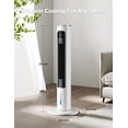 thumbnail image 3 of 37" Windowless Portable Air Conditioners, 3-in-1 Fan & Humidifier, 4 Modes & 3 Speeds, 12H Timer, 0.7 Gal Tank, 4 Ice Packs, 70° Oscillation, Remote Control for Indoor Use (White), 3 of 10