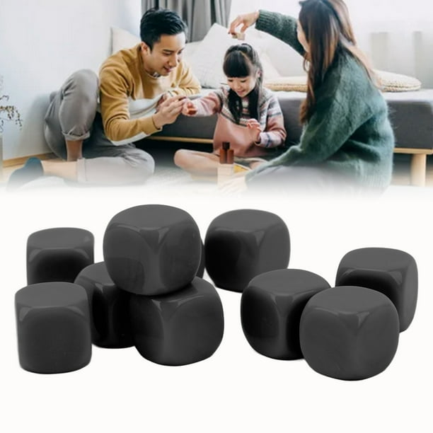 30 Dados En Blanco De 16 Mm, Cubos De Dados De Plástico En Blanco, Dados De 6 Caras, Dados De Bricolaje Para Juegos De Mesa, Aprendizaje De Matemáticas, Enseñanza De Conteo