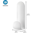 thumbnail image 3 of InterDesign Self Adhesive Tall Hooks 2-Pack, White, 3 of 5