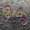 thumbnail image 4 of Glowneon Colorful Musical Note, Musical Notes LED Sign, 4 of 4