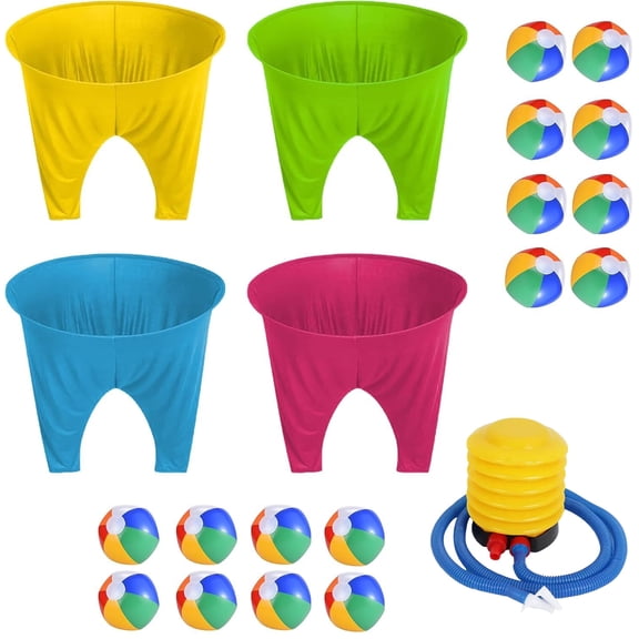 Granny Pants Yard Game， Granny Pants Outdoor Game with Bouncy Balls, Giant Outdoor Games for Adults and Family, Funny Party Yard Games