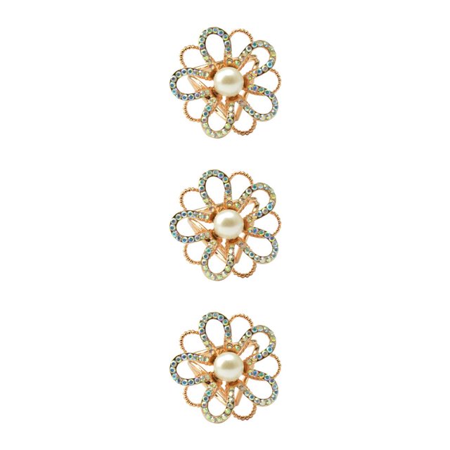 Guardurnaity Bufanda anillo elegante chal Clip oro plata bufandas hebilla con diamantes de imitación estilo moderno Heronsbill regalos para mujeres Type1 NO1