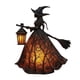thumbnail image 1 of Lámpara de bruja de Halloween de 18 cm con estilo gótico para decoración espeluznante, centro de mesa para fiestas embrujadas o exhibición gótica durante todo el año, pieza única negra Rkxzt, 1 of 4