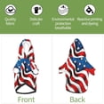 Dog Hoodies Sweatshirts America Flag Art Print Small Dogs Puppy
