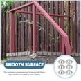 thumbnail image 2 of 6pcs Round Base Floor Flange Railing Post Holder Galvanized Stainless Steel Railing Column, 2 of 8