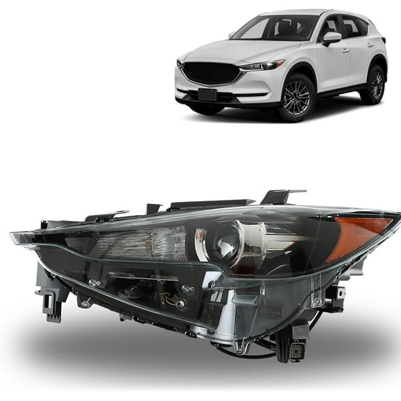 SHZAITOR Headlight Assembly Replacement for 2017-2021 CX5 w/o AFS Left Headlamp Driver Side KL2J-51-040