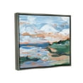 thumbnail image 3 of Seaside Modern Landscape Scene Landscape Painting Luster Gray Framed Art Print Wall Art, 3 of 6