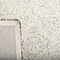 thumbnail image 3 of SAFAVIEH Micro-Loop Marina Distressed Floral Wool Area Rug, Grey/Ivory, 4' x 6', 3 of 4