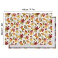 thumbnail image 5 of Autumn Family Placemats Set of 6, 12x18 Inch Rustic Linen Table Mats with Pumpkin and Sunflower Pattern, Washable Farmhouse Dining Decor for Fall Parties, 5 of 5