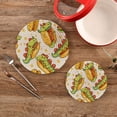 thumbnail image 2 of Hot Dogs Dragons Trivet Mats Pot Holders Cotton Woven Non-Slip Heat Resistant for Hot Pots Pans Pats for Cooking Baking Set of 2, 2 of 7