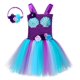 thumbnail image 1 of Disfraz de sirena de cumpleaños para niñas, vestido de tutú de princesa de Halloween Sea Maid, grande (5-6T) AQTOPS 745128136834, 1 of 1