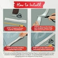 thumbnail image 7 of XFasten Window Weather Sealing Tape, Transparent, 2" x 30 Yards, Draft Stopper, 7 of 7