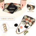 thumbnail image 2 of FORMRS Womens Shoulder Bag with Chain Strap Clutch Purse Cute Tote Handbag, Checkered Pattern, 2 of 7