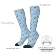 thumbnail image 5 of Picia Women Crew Soft Moisture-wicking Socks Cute French Bulldog Pattern Design Cotton Socks, One Size fit All, 5 of 9