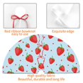 thumbnail image 4 of Yiaed Strawberry Print Christmas Tree Skirt , Tree SkirtsTree Mat for Christmas Winter Holiday Indoor Decorations-36", 4 of 7