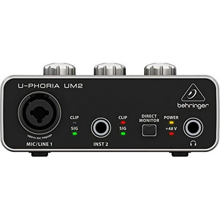 U-phoria UM2 with USB Audio Interface for Recording Microphones and