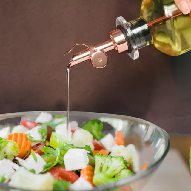 Functional Stainless Steel Automatic Oil Pourer Dispenser For Kitchen Cooking Olive Canola Bottles
