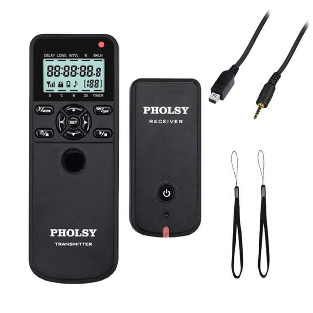 Control remoto con temporizador inalámbrico PHOLSY para Olympus