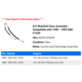 thumbnail image 2 of A/C Manifold Hose Assembly - Compatible with 1988 - 1989 GMC C1500, 2 of 2