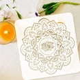 thumbnail image 4 of 1Pc Lotus Flower Painting Stencil Drawing Template for Wall Furniture Floor Tiles Fabric 11.8x11.8inch, 4 of 9