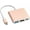 Rose Gold, variant on REQO Multiport AV Adapter with 4K HDMI Output USB 3.0 Port & USB-C Fasting Charging Port Compatible for MacBook Pro M1/16-20 Air M1/18-20 Ipad pro iMac and Other usbc Devices